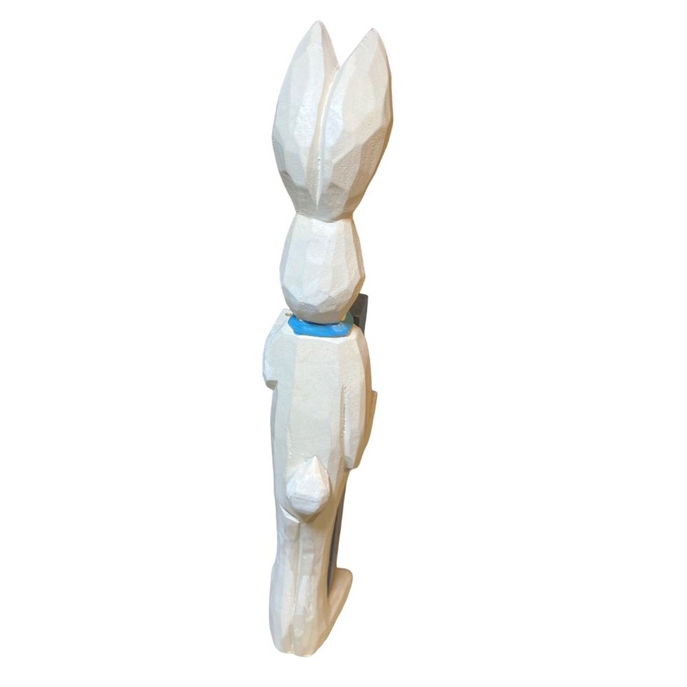 Easter Bunny Rabbit Holding Sign Letter Blocks - Picture 6 of 9